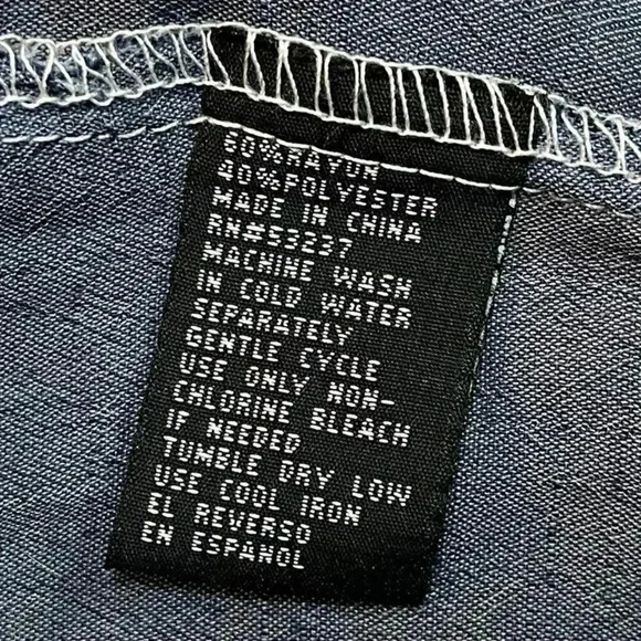 Unique Spectrum Blue‎ Long Sleeve Top Small - Picture 6 of 6